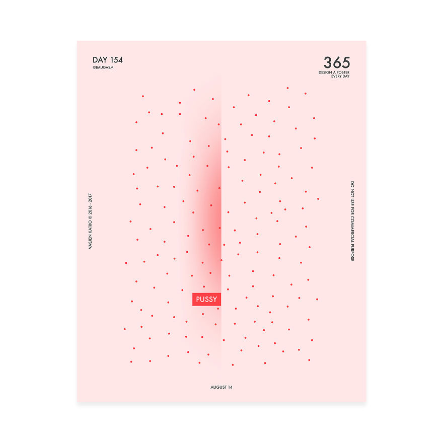 I Challenged Myself To Design A Poster Every Day For 1 Year.