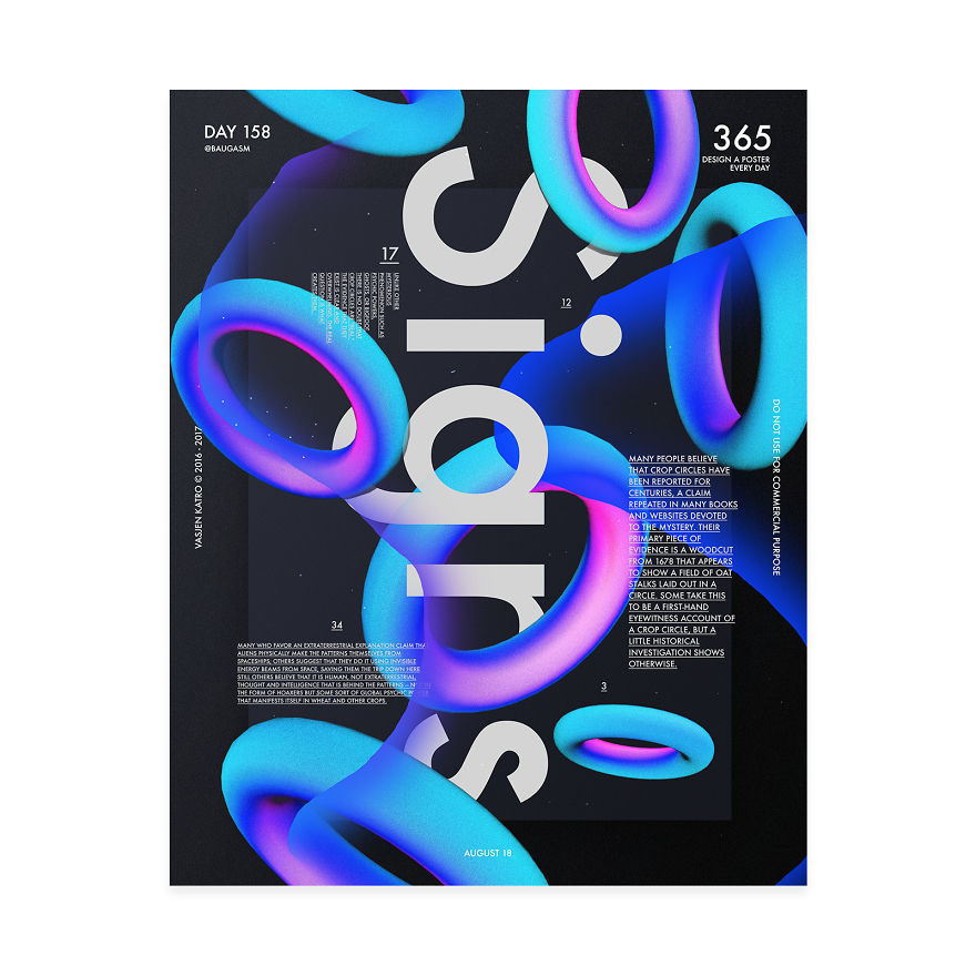 I Challenged Myself To Design A Poster Every Day For 1 Year.