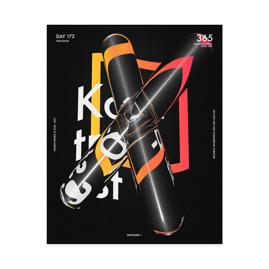 I Challenged Myself To Design A Poster Every Day For 1 Year.