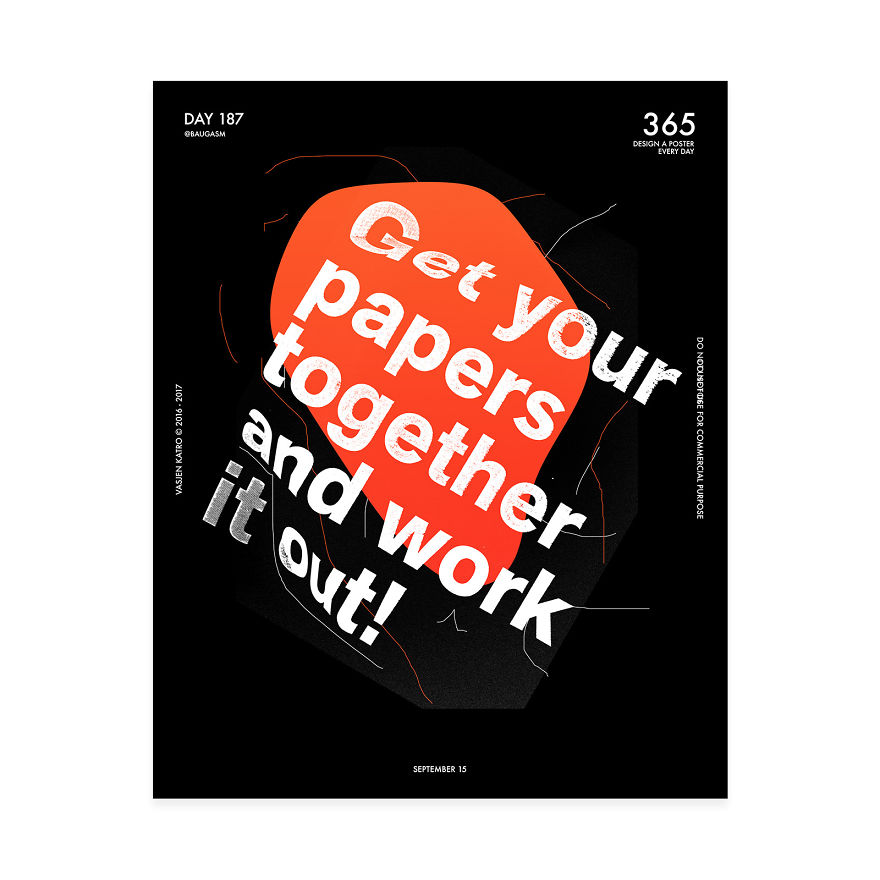 I Challenged Myself To Design A Poster Every Day For 1 Year.