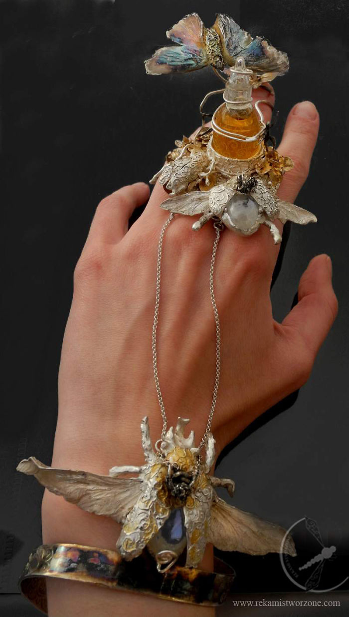 I Made A Wearable Fairytale Out Of Silver And Insects