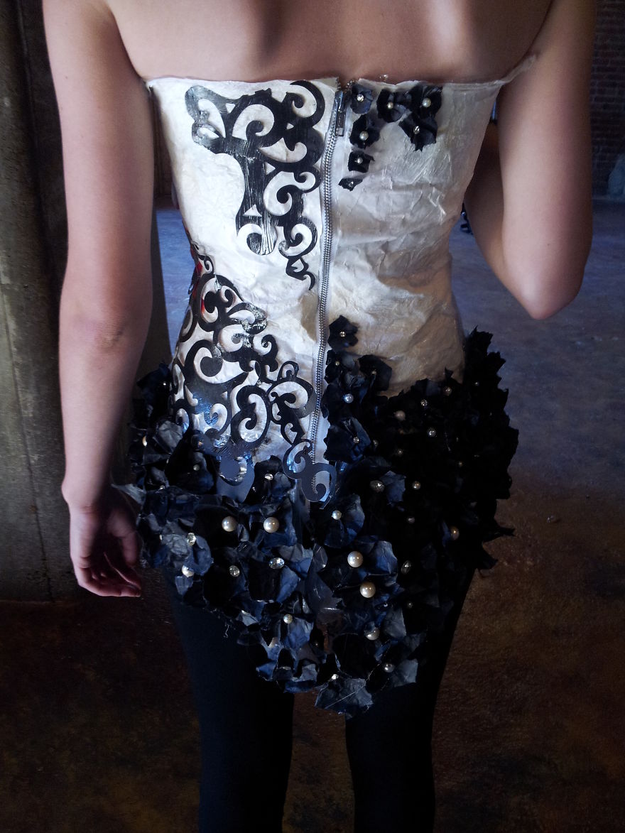 I Make Couture Dresses Out Of Recycled Materials