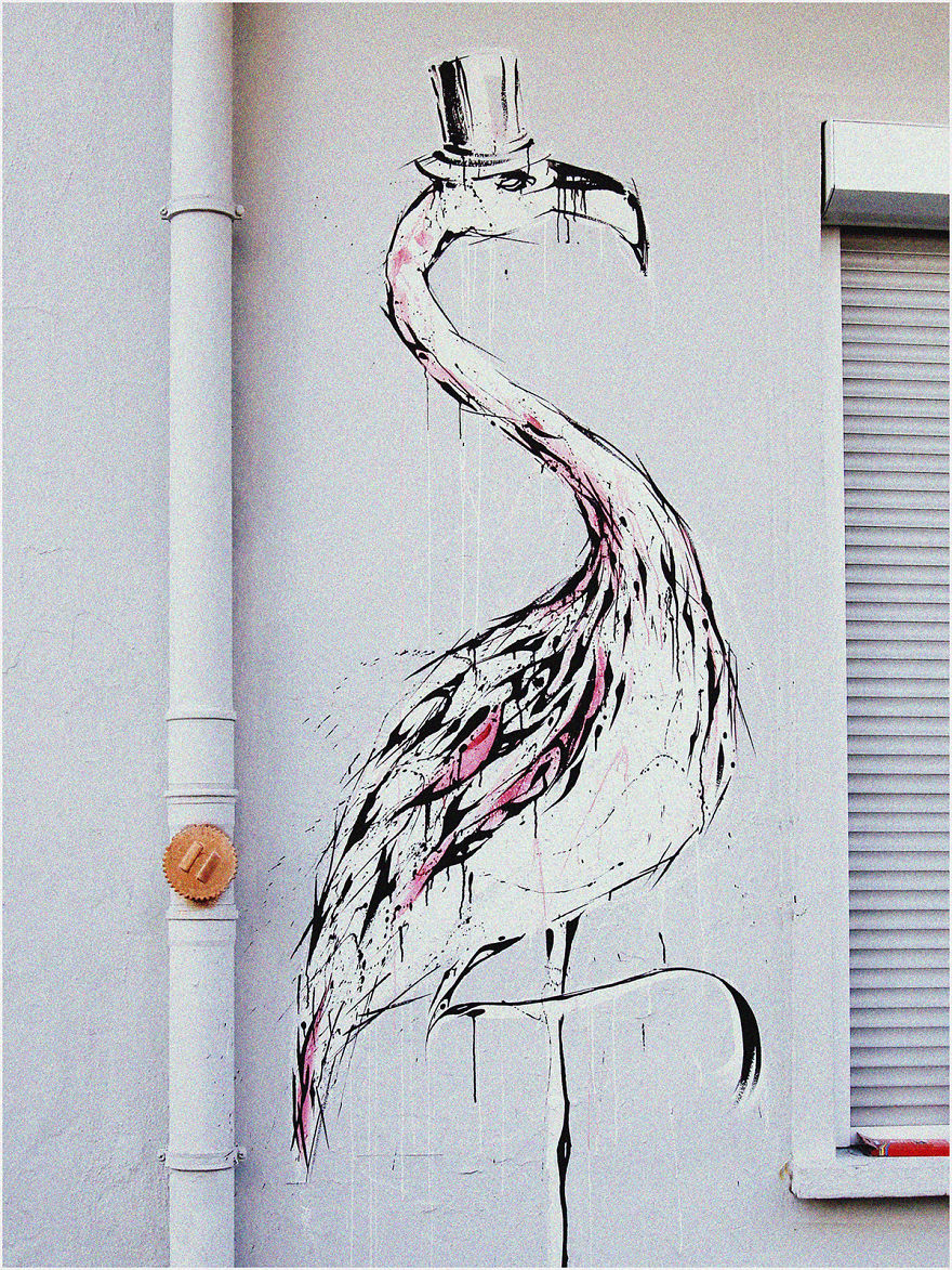 I Spent 5 Days Painting Flamingos On Buildings