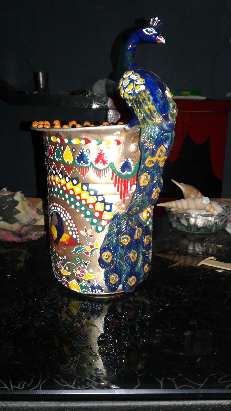 I Turned This Old Jug Into A Beautiful Decorative Piece