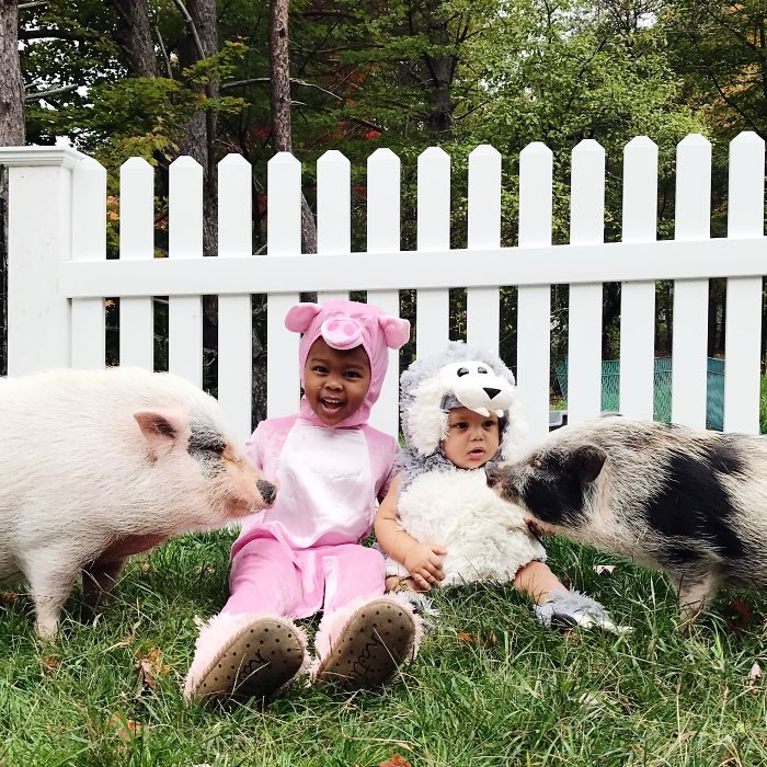 Sweet Fluff Dress Up, Halloween Costumes Of Kids With Their Pets