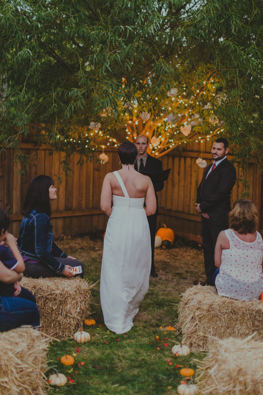 I Photographed A Surprise Backyard Fall Wedding!