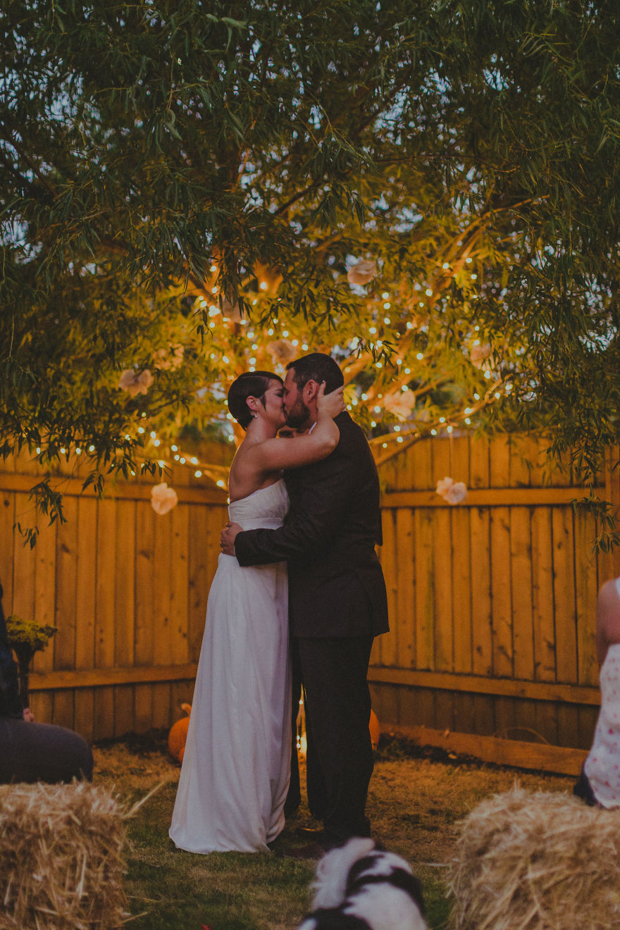 I Photographed A Surprise Backyard Fall Wedding!