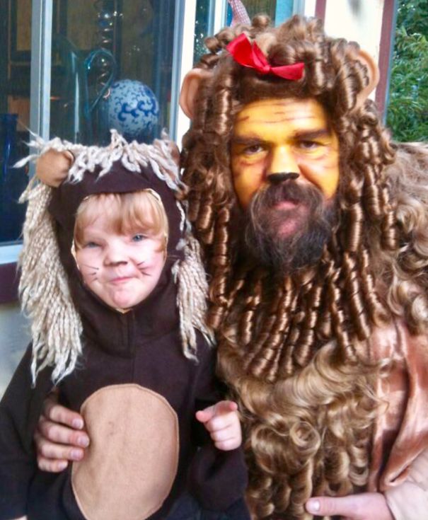The Cowardly Lion & His Little Lioness...