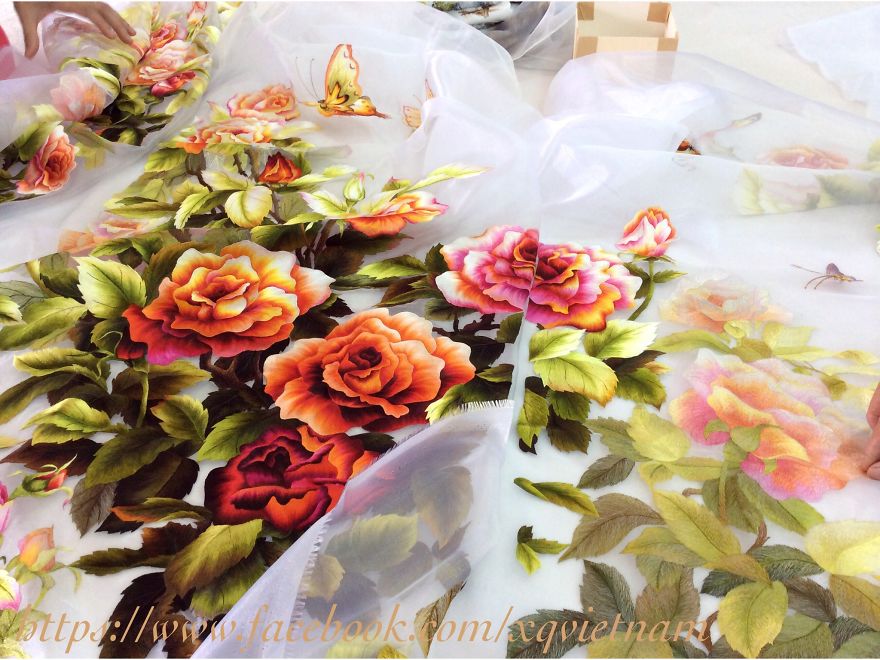 Traditional Nature Embroidery By Vietnamese Company