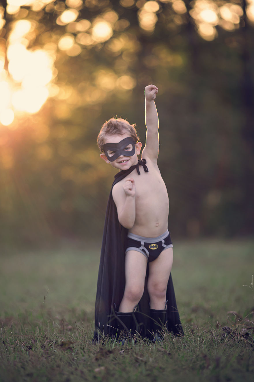 Photographer Mom Photographs Her Two Year Old Son As Batman