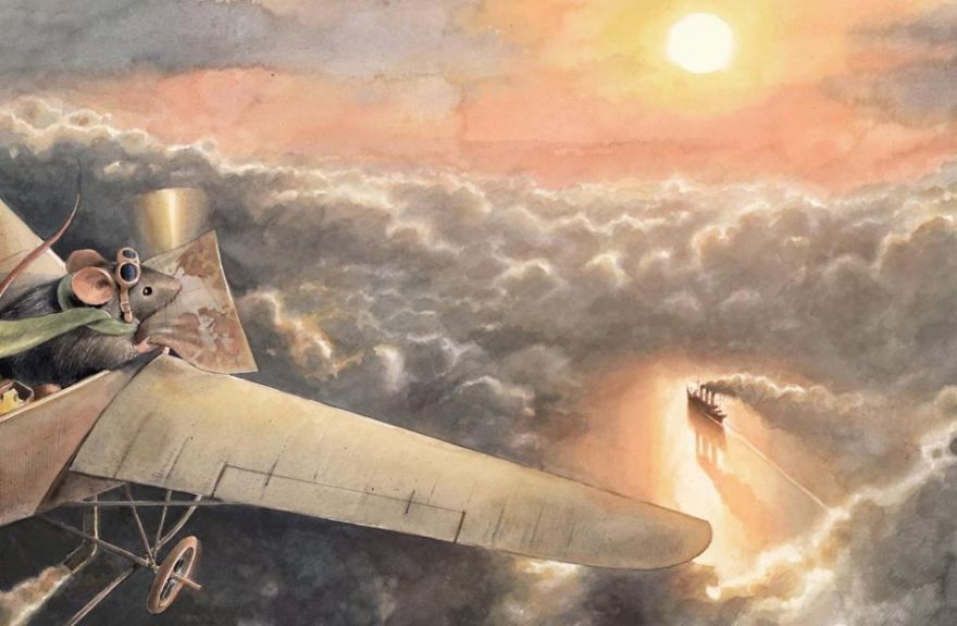 Illustrations Of The Incredible Adventures Of A Flying Mouse