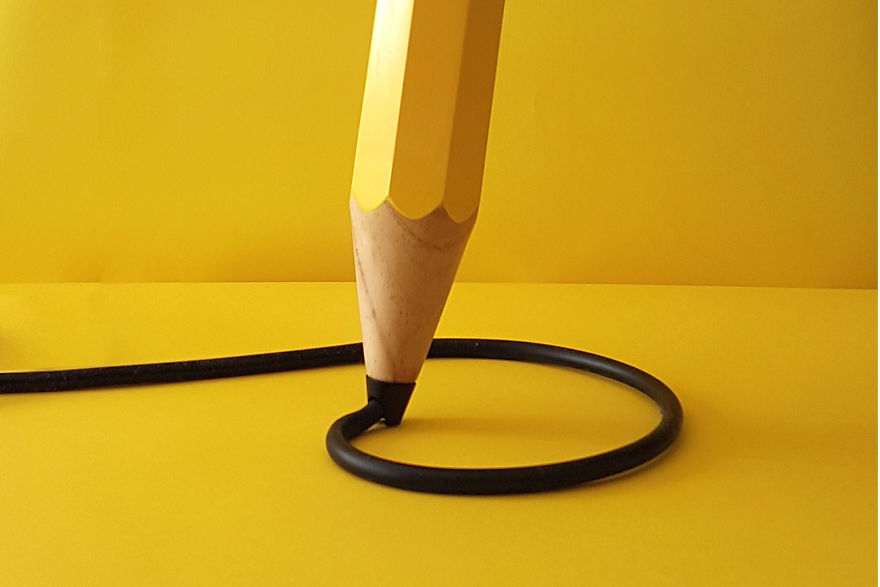 This Pencil Lamp's Cord Creates Doodles Around Your Room