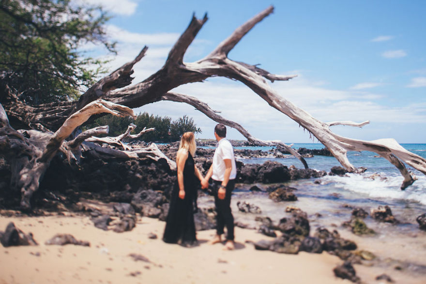 We Did It! Black Wedding Dress & Lava Rocks Wedding In Hawaii