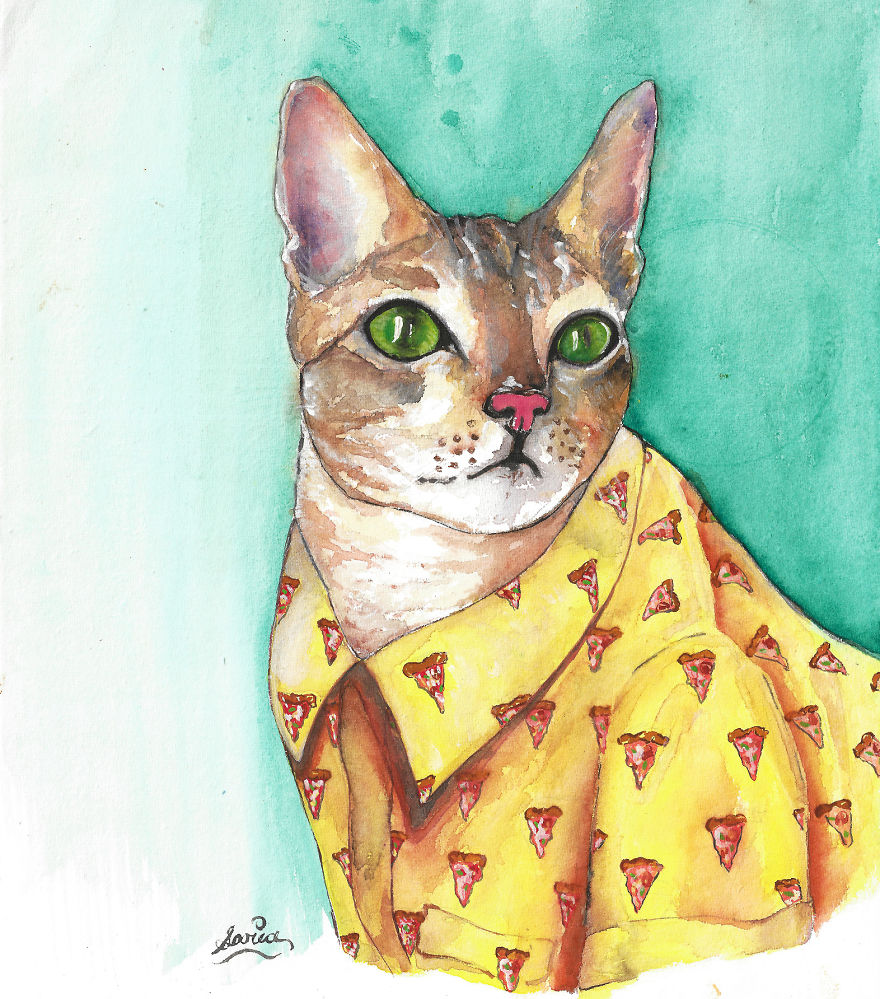 Bangladeshi Artist Draws Pet Animals In Exchange For Donations Which Go To Local Animal Shelters And Clinics