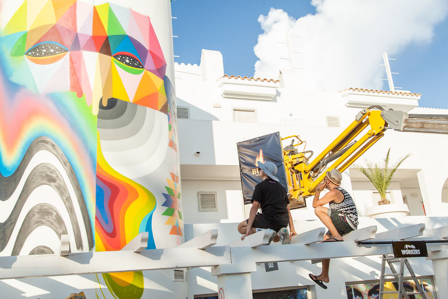Artists Transform Boring Hotel Walls Into Work Of Art