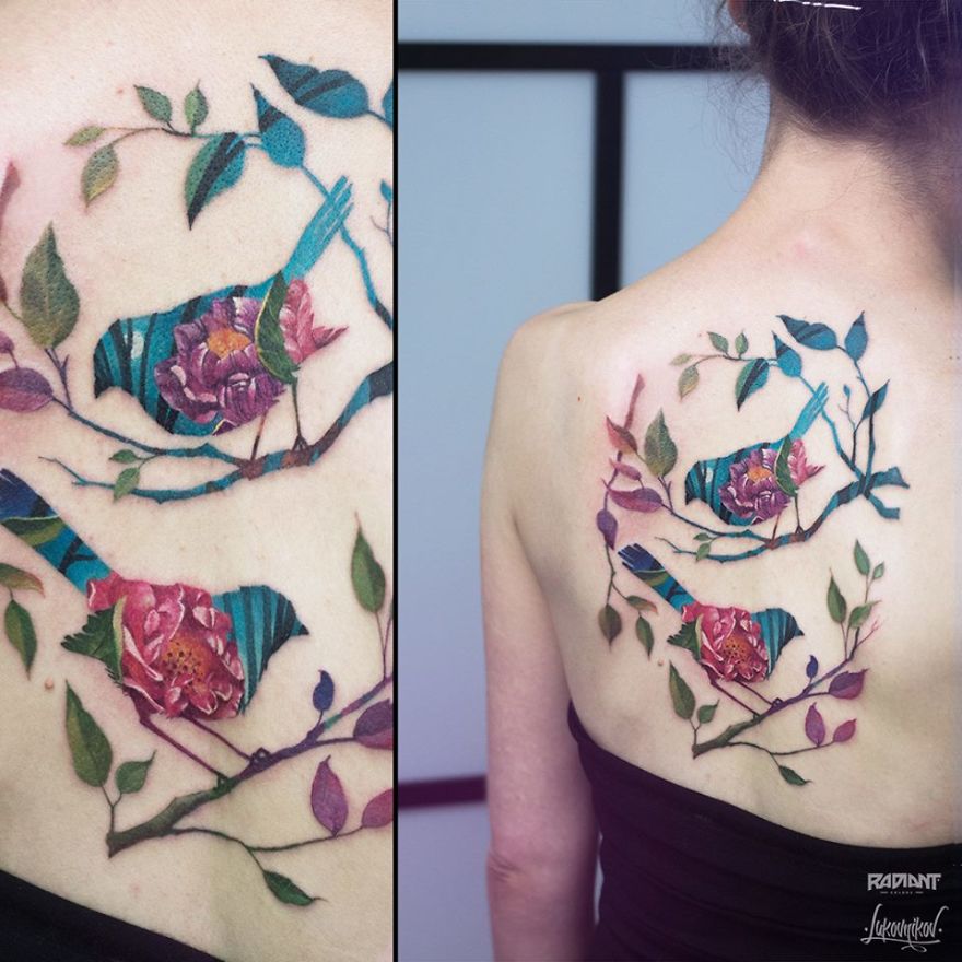 Magnificent Double Exposure Tattoos Magnificent Double Exposure Tattoos