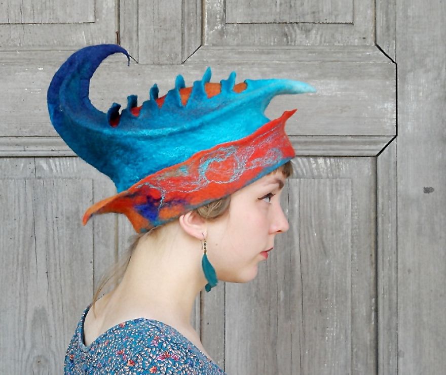 My Mother Is A Mad Hatter And Creates Amazing Wearable Pieces Of Art