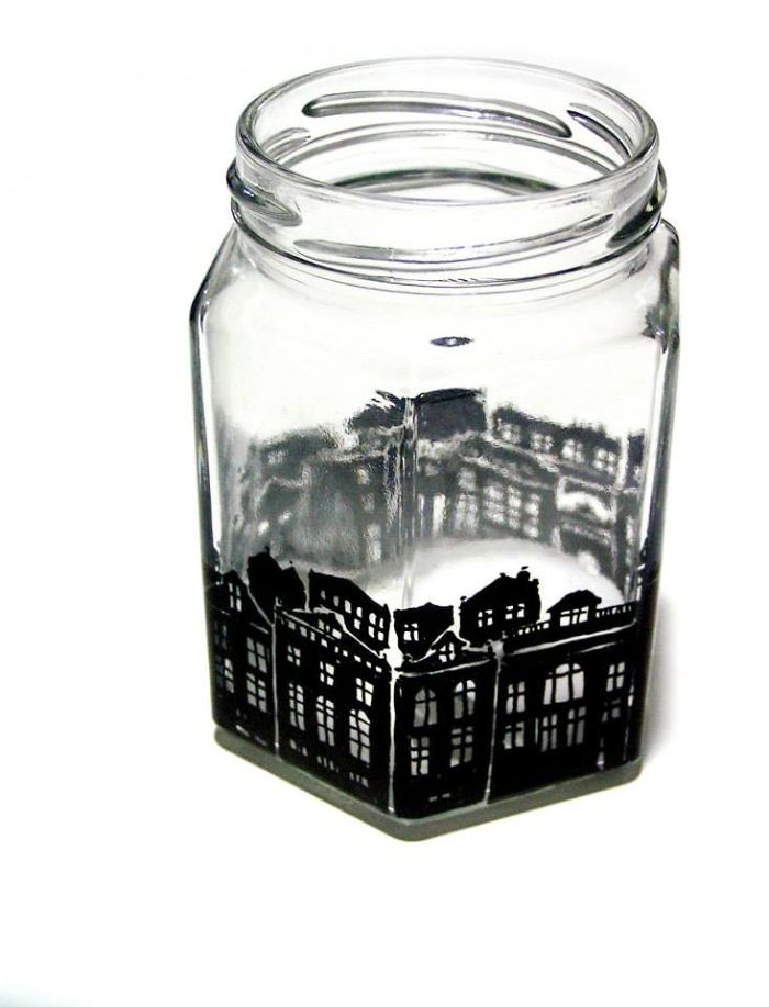 Old Bottles Illustrated With My Favorite Cities