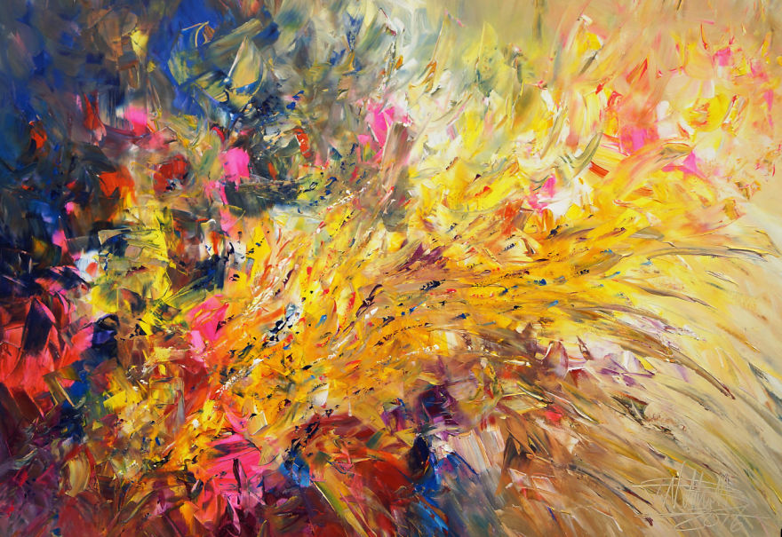 Original Abstract Paintings Filled With Colour