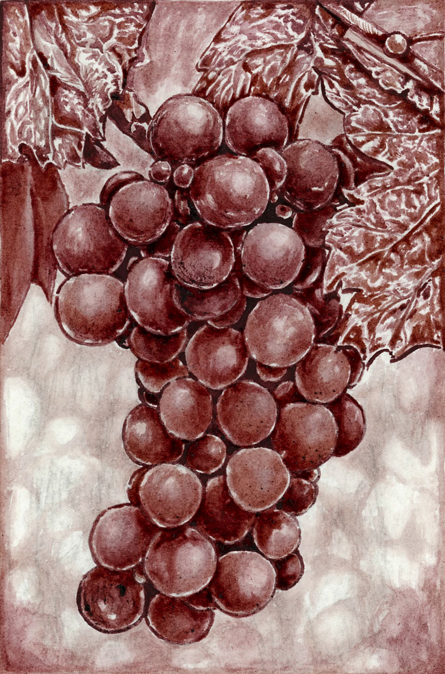 Cluster Of Grapes. Wine: Pinot Noir, Cabernet Sauvignon