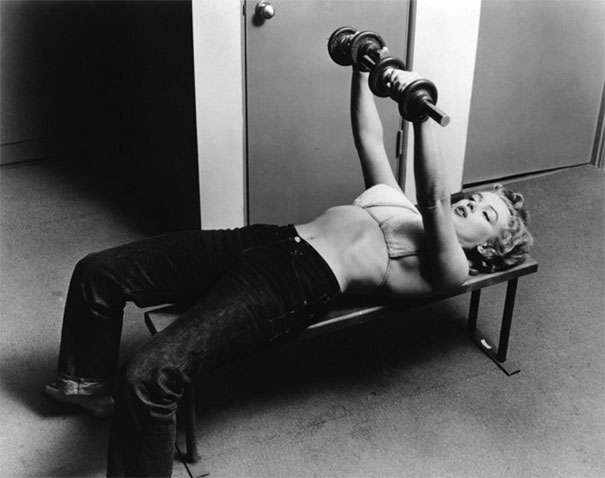 26-Year-Old Marilyn Monroe Working Out, 1952