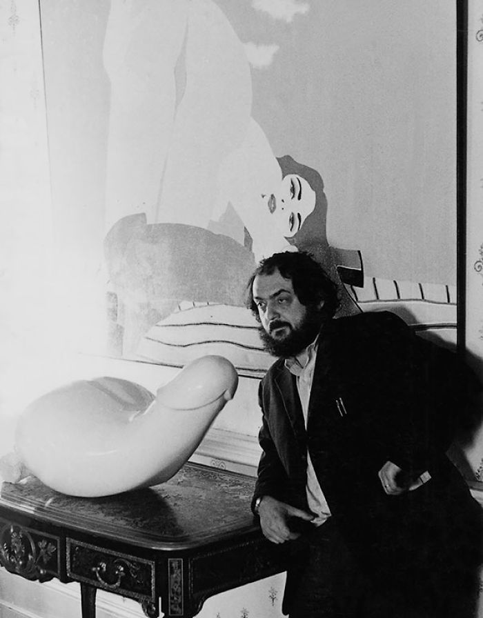Stanley Kubrick On The Set Of A Clockwork Orange, 1971