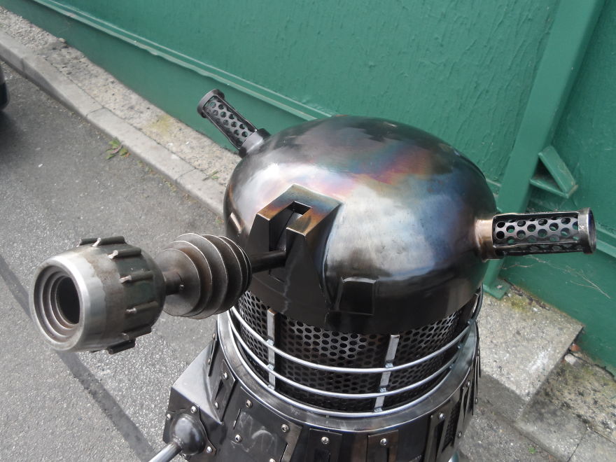 I Have Designed A Dalek Log Burner BBQ For A True Doctor Who Fan