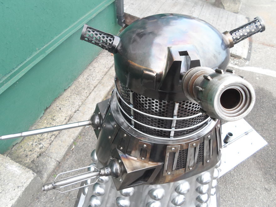 I Have Designed A Dalek Log Burner BBQ For A True Doctor Who Fan