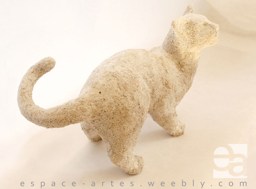 Cat Made Of Sand