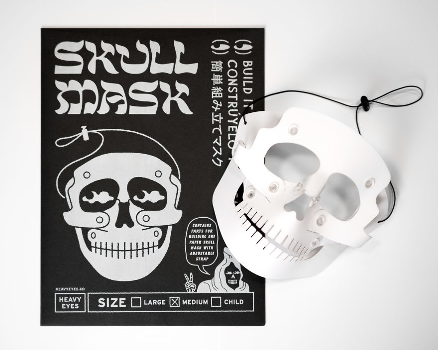 Build-It-Yourself Skull Mask For Halloween