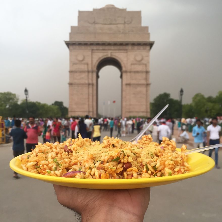 This Guy And His Yellow Plate Travelled All Over India On An Exciting Food Trail