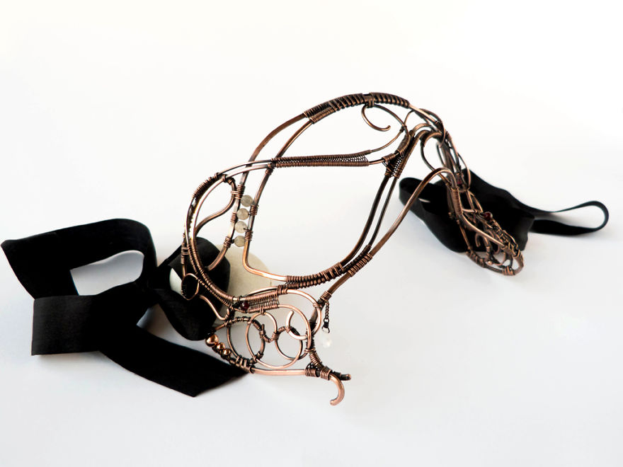 The Unique Wire Wrapped Mask For Morgan Le Fay