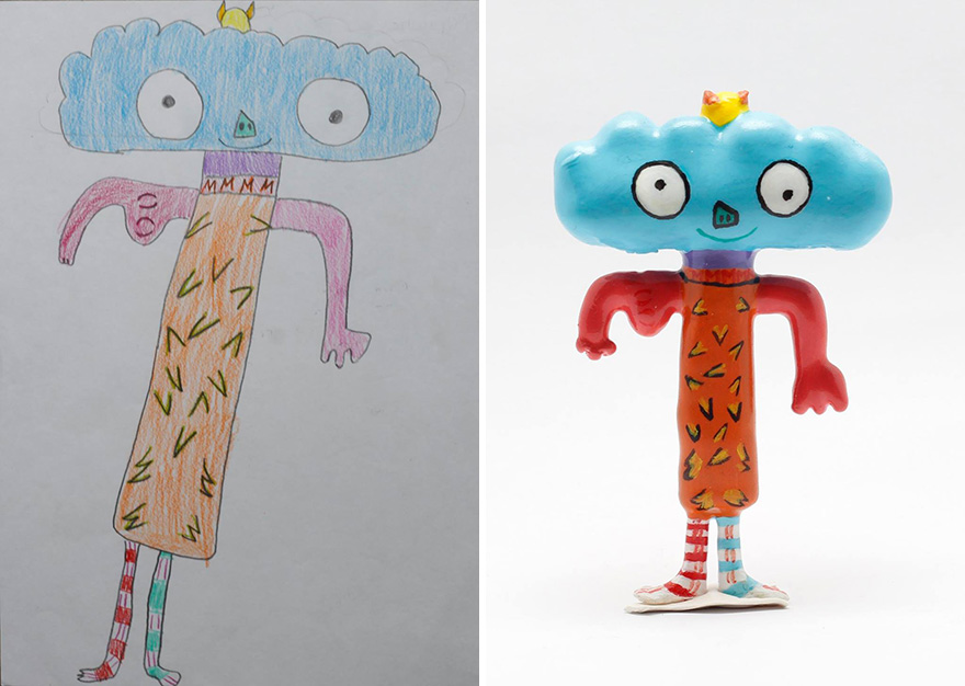 Turning Children's Drawings Into Figurines