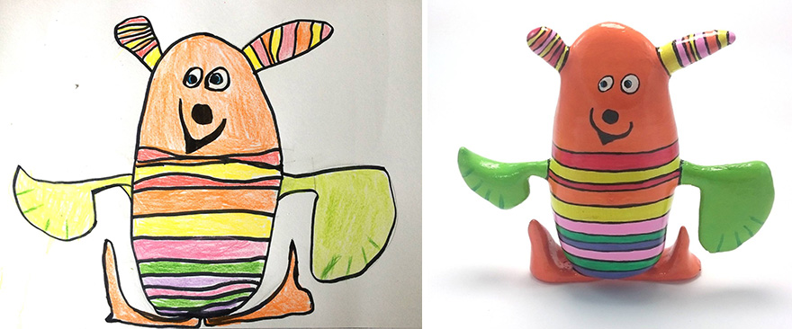 Turning Children's Drawings Into Figurines