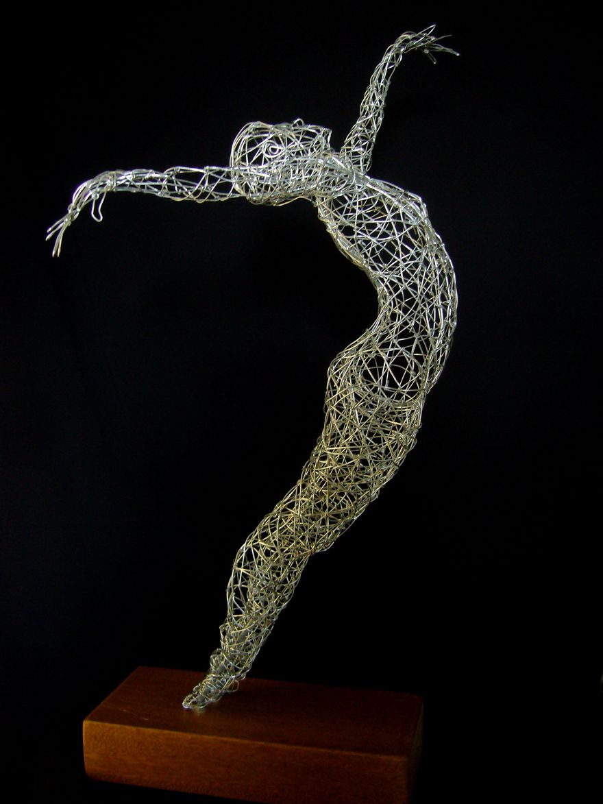 I Use Wire To Create These Sculptures