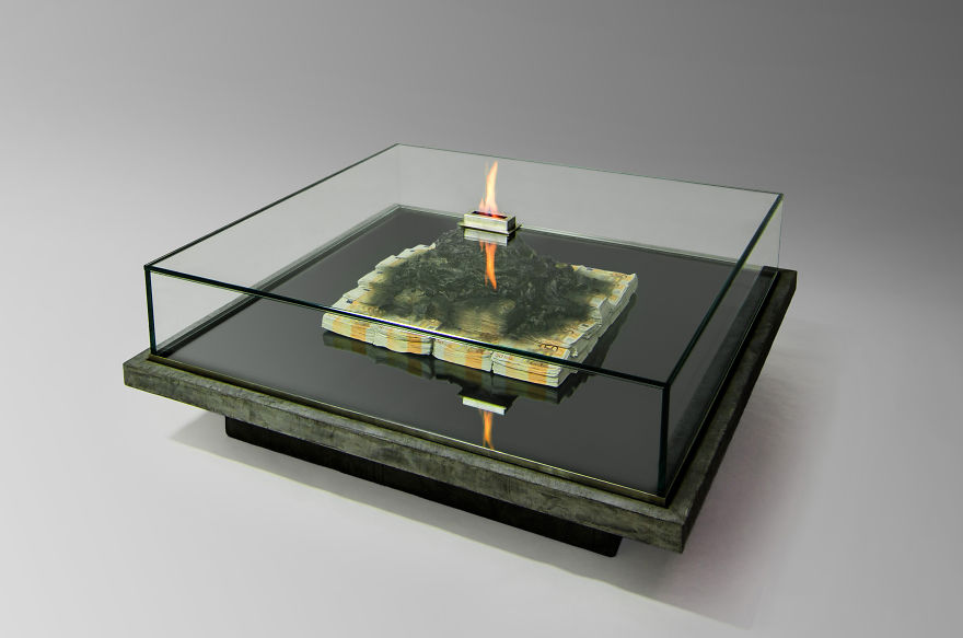 This Table Burns Money (literally)