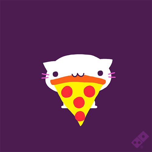 Mustache Pizza Cat