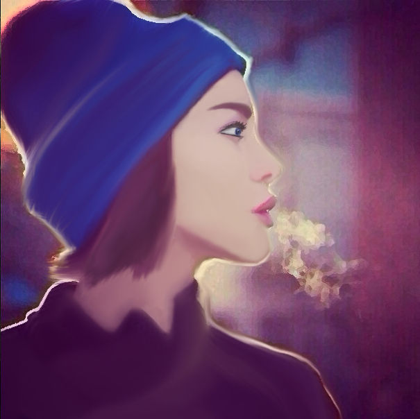 I Spent Three Hours Painting In The Bus