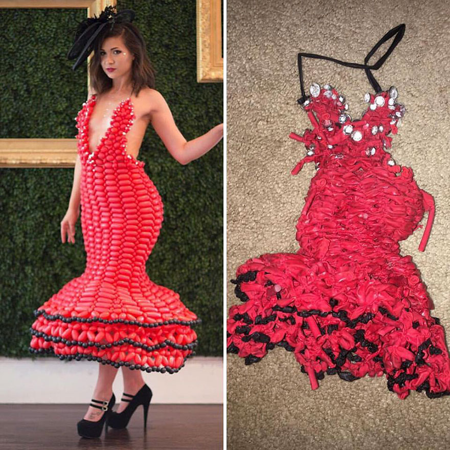 This Artist Makes Balloon Dresses And This Is How They Look A Month Later
