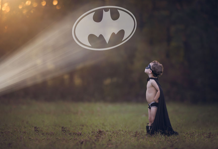 Photographer Mom Photographs Her Two Year Old Son As Batman