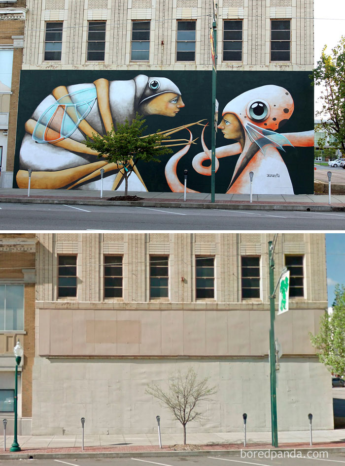 Surreal Mural In Fort Smith, Arkansas, USA