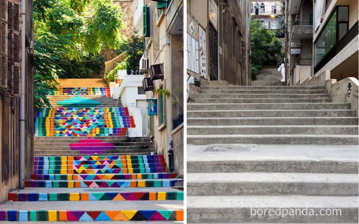 Ornamental Stairs In Beirut, Lebanon