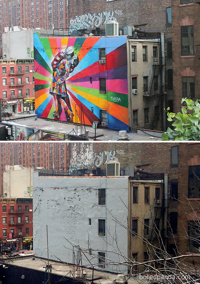 The Kiss Mural, Chelsea, New York, USA