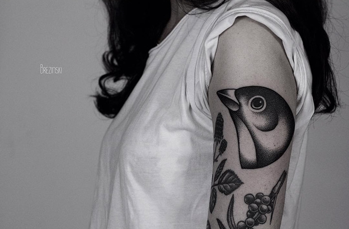 Hand bird tattoo 