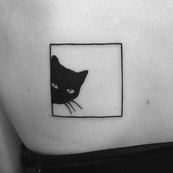 Framed Cat Tattoo