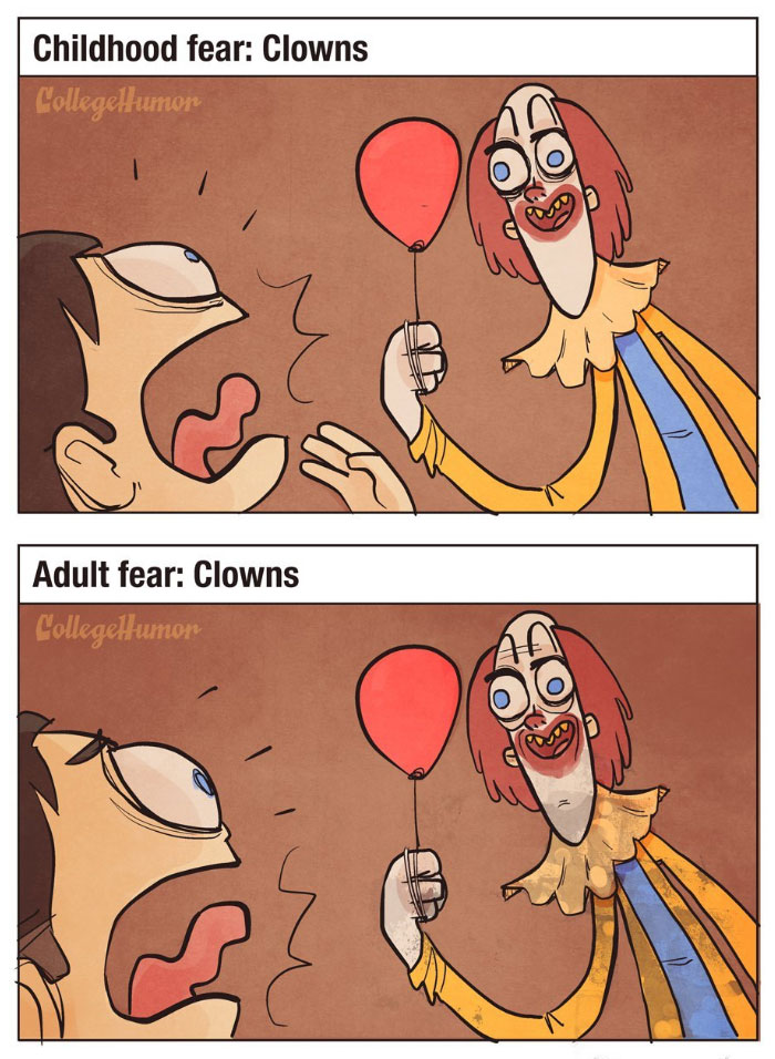 Childhood Fears Vs. Adult Fears