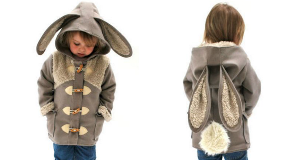 LittleSpring Kids Fleece Hooded Jacket Cute Animal for 1-6 Years Old 