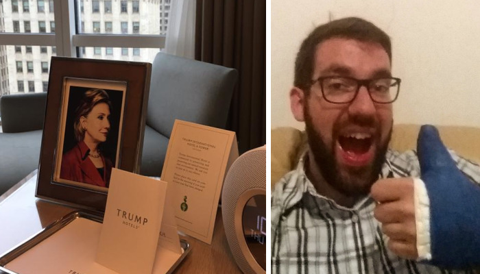 Guy Requests Framed Clinton Photo At Trump Hotel And Doesn’t Specify Which One, Staff Delivers