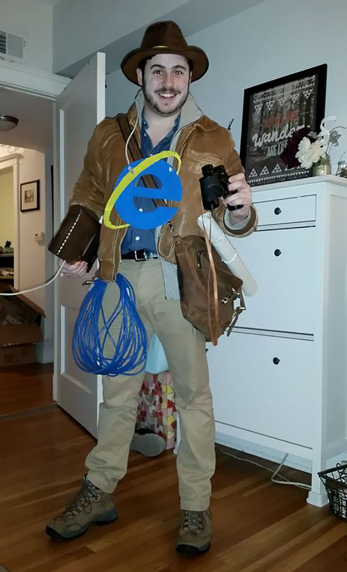 My Friend Went As The Internet Explorer For Halloween