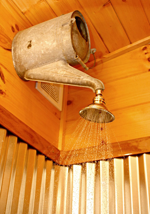 You Can Turn An Old Watering Can Into A Shower Head